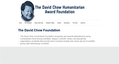 Desktop Screenshot of davidchowfoundation.org